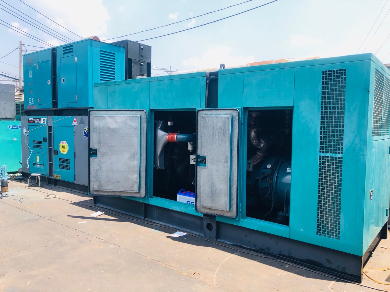 Dịch vụ mua bán. Cho thuê máy phát điện công nghiệp.